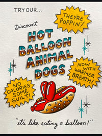 Painting - Hot Balloon Animal Dogs 