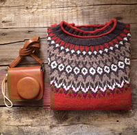 Image 2 of Riddari - Alpaca wool sweater - Rust - Preorder