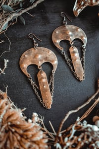 Image 3 of Ornate brass earrings