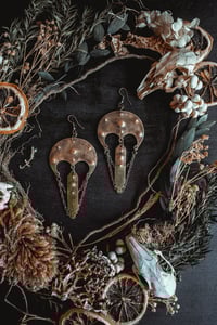 Image 1 of Ornate brass earrings