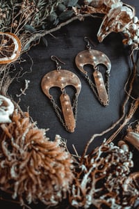 Image 7 of Ornate brass earrings