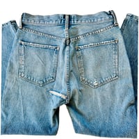 Image 4 of Women's Top Shop  Button fly jeans High rise ,relaxed fit cropp SZ 27 