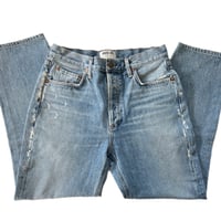 Image 6 of Women's Top Shop  Button fly jeans High rise ,relaxed fit cropp SZ 27 