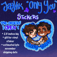 JayVik heart shaped sticker