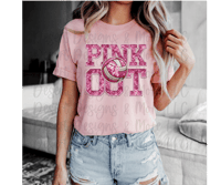 Image 1 of Pink Out Volleyball shirt 