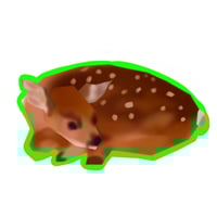 LOW POLY DEER STICKER