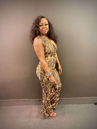 Image 4 of Wild Side Jumpsuit (Leopard)
