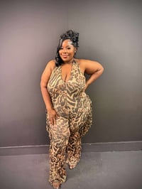 Image 5 of Wild Side Jumpsuit (Leopard)