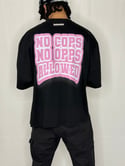Bags Members T-Shirt Black Shirt, Pink Print
