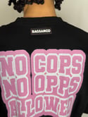 Bags Members T-Shirt Black Shirt, Pink Print