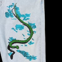Image 3 of Snake denim pants