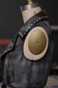 Image 4 of Saint Velvet Studded Cropped Vest 