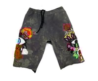 Image 1 of Patchwork Sweat Shorts