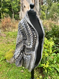 Image 1 of Castles & Pinecones Crocheted Cocoon  Cardigan 