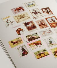 Image 3 of Tender Gatherings - Horse Stamps  on Hahnemühle Pearl 