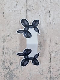 Image 3 of Black Galaxy Balloon Dog Magnetic Bookmark