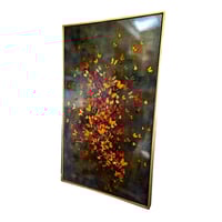 Image 3 of Original Canvas - Butterflies on Heather Grey - 36" x 60"