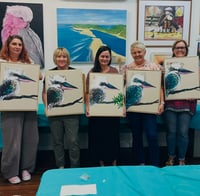 Image 2 of NEW Sunshine Coast 'Paint a Kookaburra' Workshop - Full Day Class 