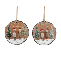 Pebble Christmas Hanging Plaque