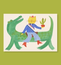 Image 1 of C is for Cowboy Cat Print