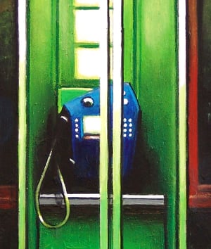 Image of Telefooncel Bij Nacht