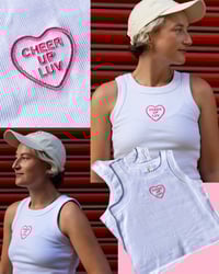 Cheer Up Luv Organic Ribbed Tank