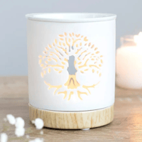 Image 1 of White Tree of Life Oil/Wax Melt Burner