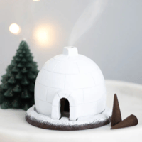 Image 1 of Winter Igloo Incense Cone Burner