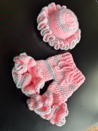 Image 1 of Newborn Pants & Hat Set