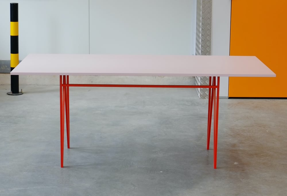 Image of Copy of Colour Play Dining Table in Pink