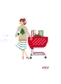 Christmas Shopping Cart 