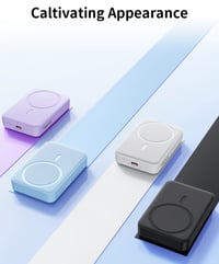 Image 3 of ⚡ Magnetic Stand Power Bank 10,000mAh Lastest Edition WIRELESS + cable charging