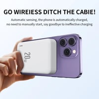 Image 6 of ⚡ Magnetic Stand Power Bank 10,000mAh Lastest Edition WIRELESS + cable charging