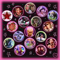 Image 1 of Horror Button Badges 