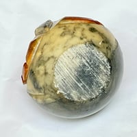 Image 7 of Presse-papier sculpture Hibou ou chouette en albâtre  sculptée à la main- vintage 1970 