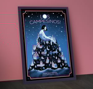 Image of Los Campesinos! - Green Man A2 Sikscreen Concert Poster