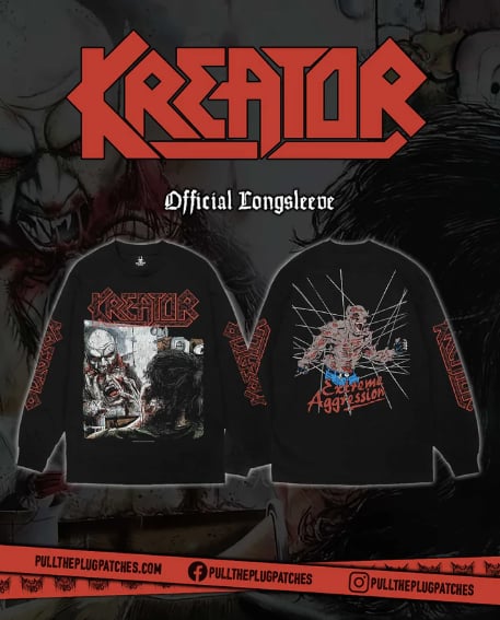  Pre Order Kreator - Extreme Aggression- T-shirt and Long Sleeves 