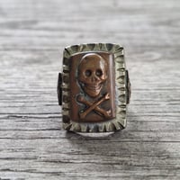 Image 1 of Grinning Skull Ring, c. 1940s