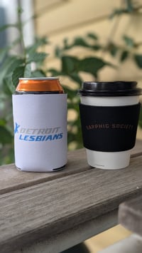 Image 4 of Reusable coffee sleeve for the Sapphic