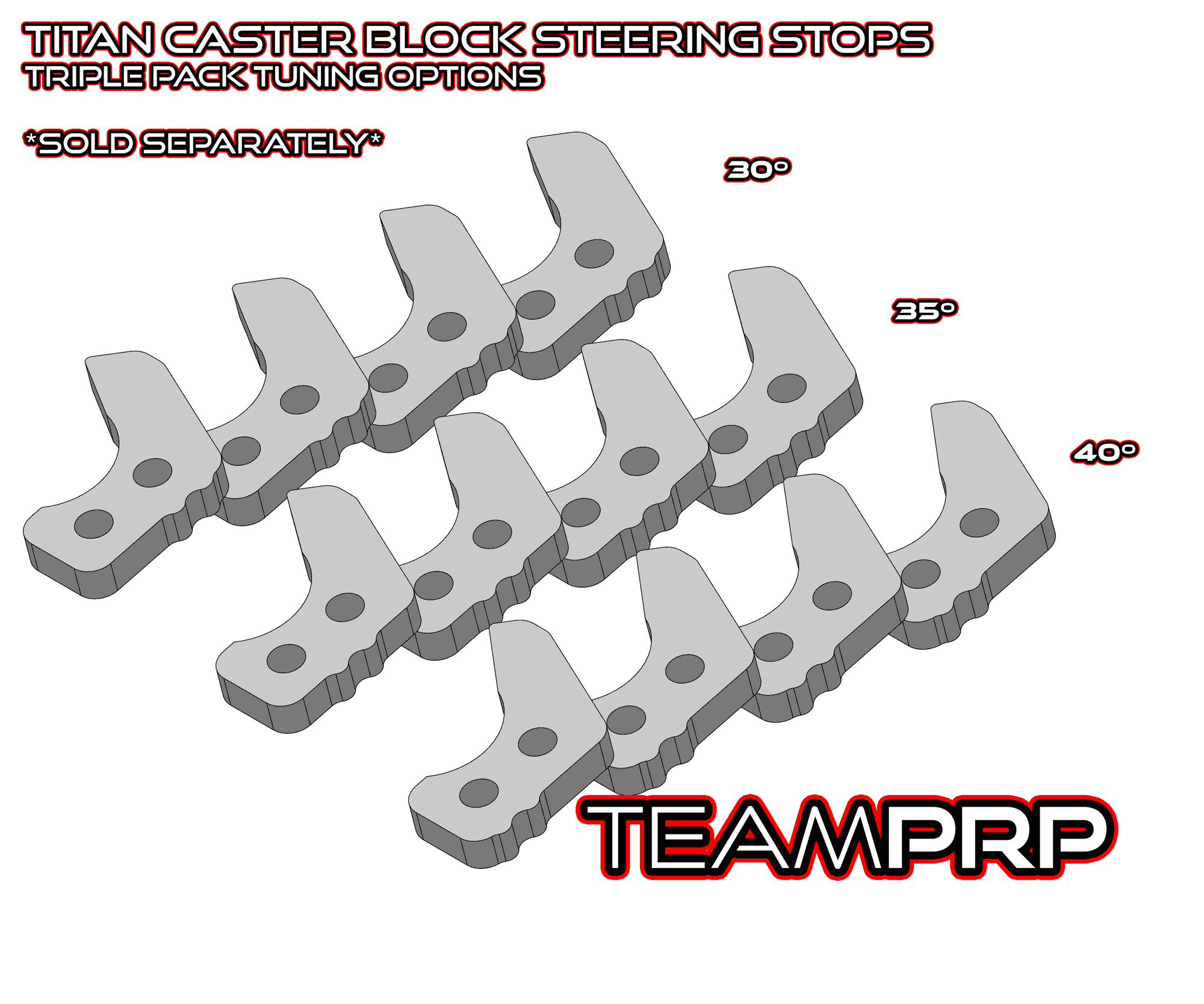 LMT Titan 10º Caster Blocks | Team PRP