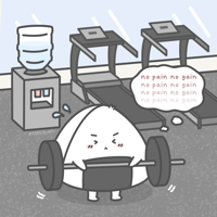 Giri Chan No Pain No Gain Art Print