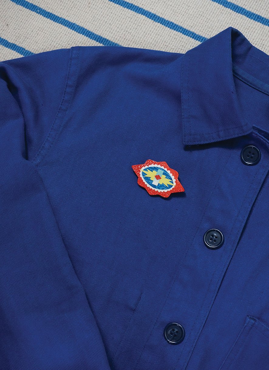 Image of Wearable Collages - Folk Art Inspired Brooches