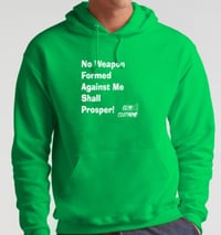 Image 2 of GOD LIVES IN ME CLOTHING NO WEAPON FORMED HOODIE'S!
