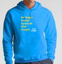 Image 1 of GOD LIVES IN ME CLOTHING NO WEAPON FORMED HOODIE'S!