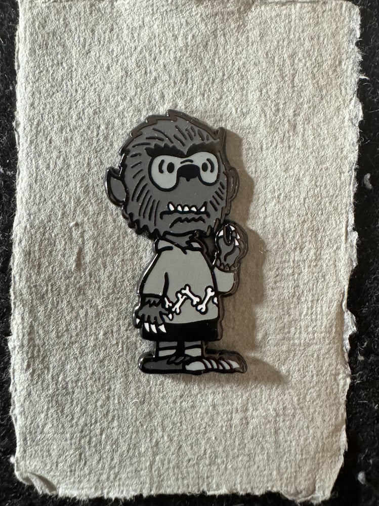 Image of B&W Wolfman Brown - Pin