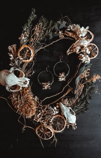 Image 4 of Raccoon bone hoops