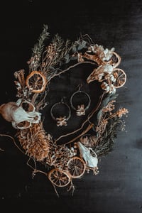 Image 1 of Raccoon bone hoops