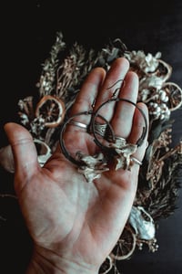 Image 6 of Raccoon bone hoops