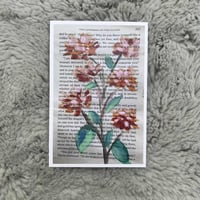 "Hydrangea" Book Page Print