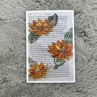 "Gerbera Daisy" Book Page Print